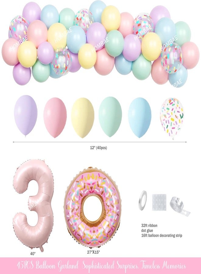 Hombae Three Is So Sweet Birthday Party Decorations, 3rd Birthday Decorations for Girls, Donut Birthday Party Supplies with Banner Cake Topper Foil Balloon for 3 Year Old Sweet Party - Image 3